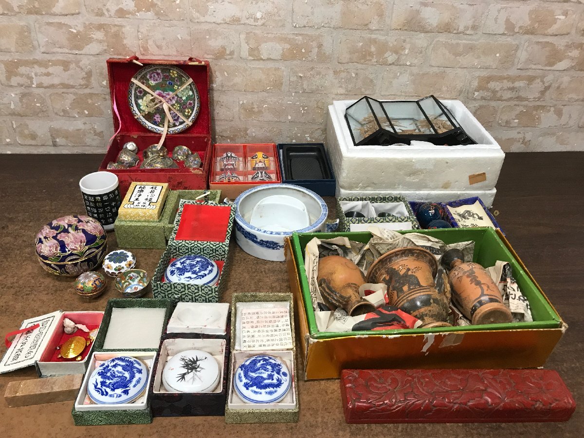 ☆中古品☆　中国雑貨　中国茶器　まとめ売り　印材　置物　茶器セット　等