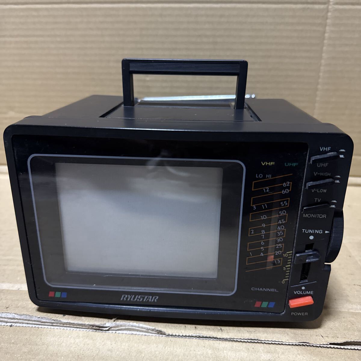 あ-8798）RYUSTAR ポータブルカラーテレビ RE-1005 アダプター欠品 動作未確認 