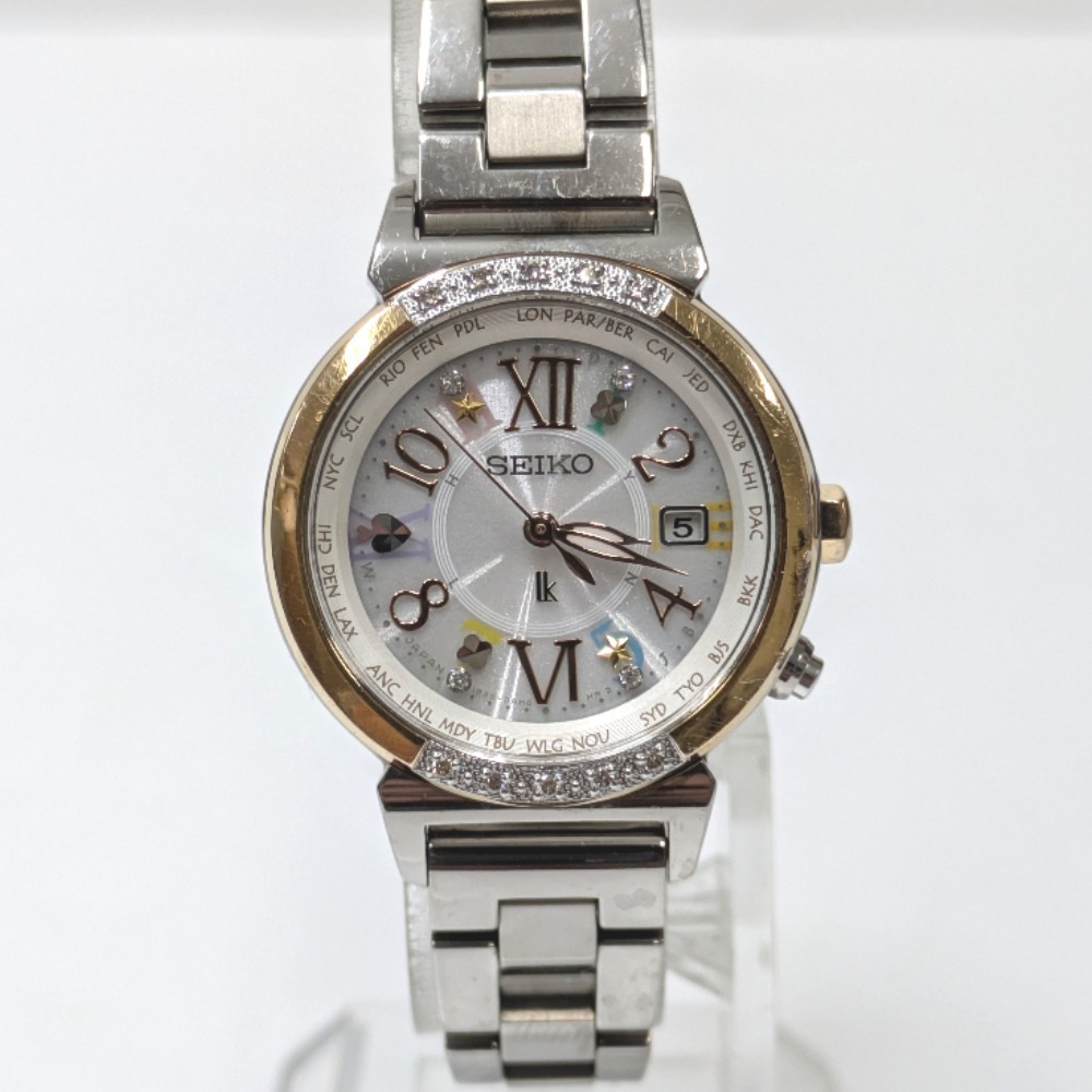 Dz812521 セイコー 腕時計 45周年記念限定 ルキア SSVV006 1B25-0AB0 レディース SEIKO 中古