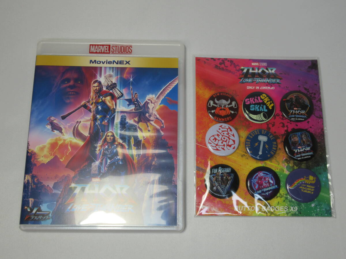 同梱可/マイティー・ソー:ラブ&サンダー/缶バッジ/缶バッチ/マーベル/MARVEL/特典映像/セル版/ブルーレイ/Blu-ray/BD/DVD/中古品/