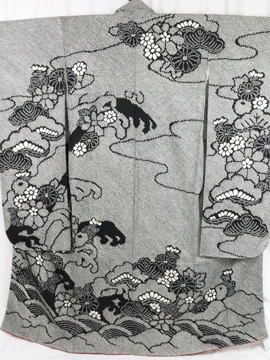 美品 豪華 総絞り 振袖 正絹 着物 成人式 吉祥模様 【彩irodori】