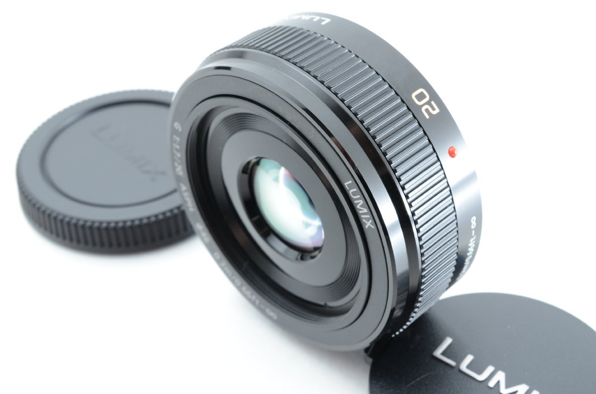 #C378 ★極上品！★Panasonic LUMIX G 20mm F1.7 II ASPH. ブラック H-H020A-K パナソニック ルミックス