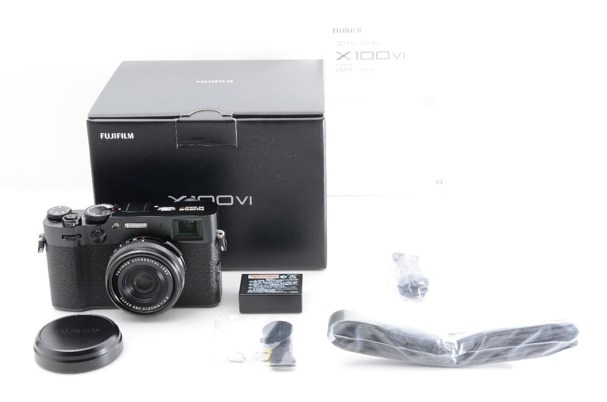 #C383 ★ショット数”９３００”回 超美品！★FUJIFILM X100VI ブラック 多言語モデル フジフイルム 富士フイルム