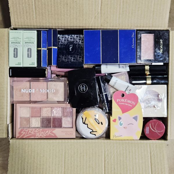 ①【約5.0kg】CHANELシャネルDiorディオール韓国コスメデパコスプチプラメイクブランド化粧品等80サイズ1箱まとめ売り大量セット