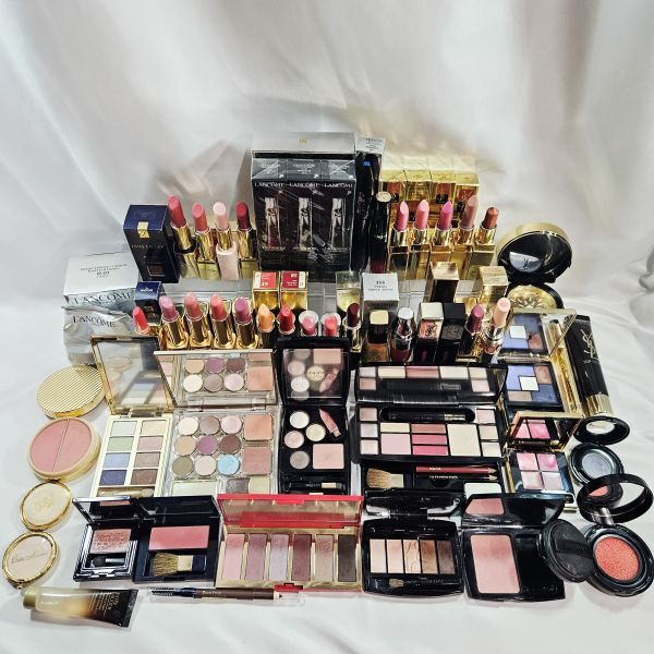 【A3】約50点 YSL エスティローダー LANCOMEランコム アイシャドウパレットファンデ口紅チーク等 ブランドコスメ化粧品メイク大量まとめ