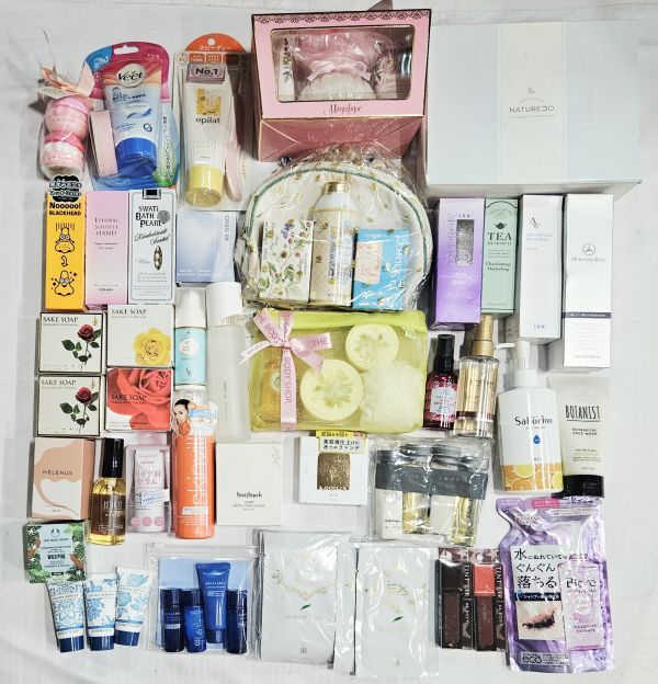 【D3】約6.7kg THEBODYSHOP クラブツリー&イヴリン ORBIS DHC等 ボディスキンヘアケアパック石鹸コスメアメニティ等大量まとめ 未使用含む