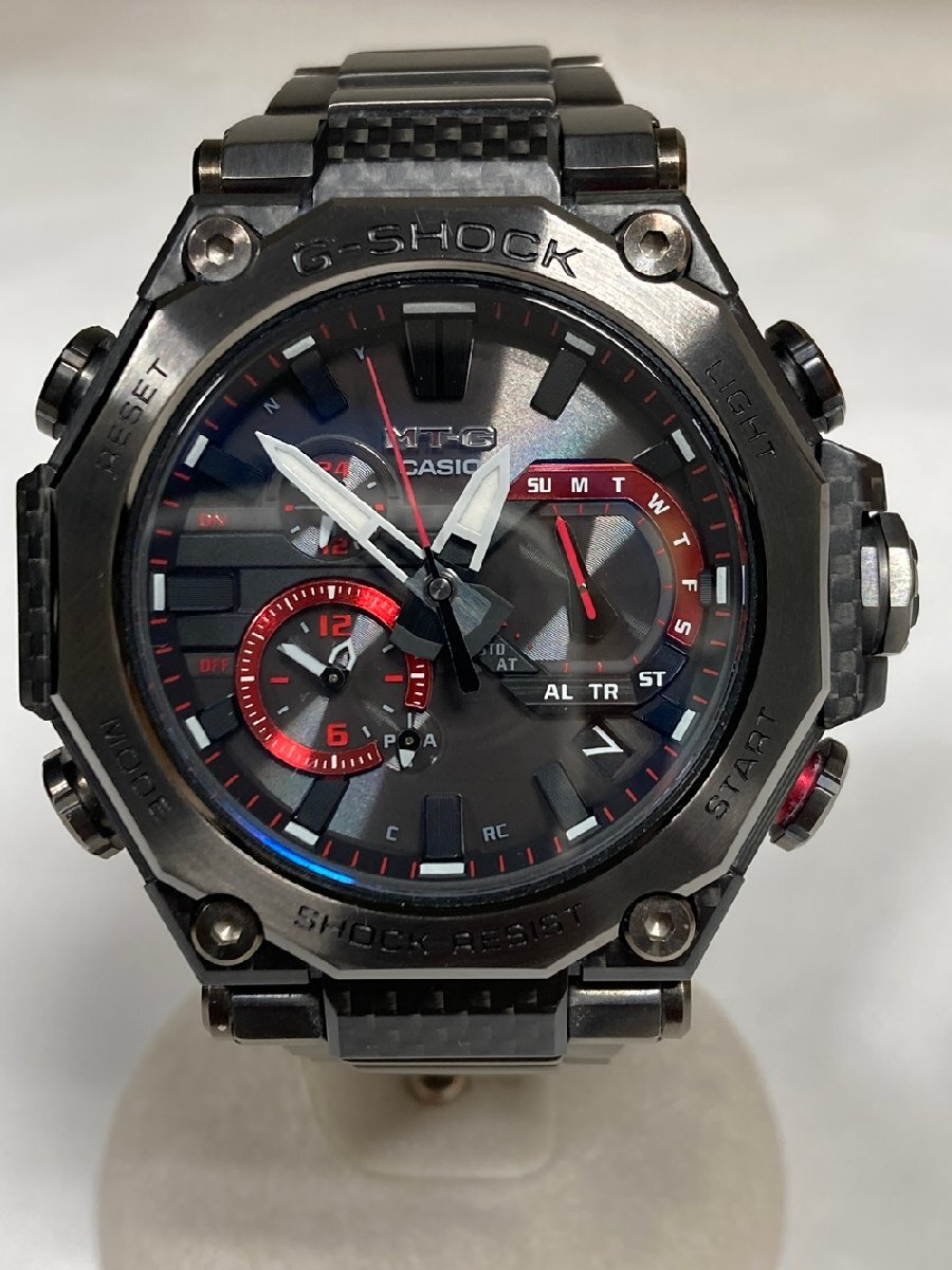 カシオ ジーショック MT-G 電波ソーラー 腕時計 MTG-B2000YBD-1AJF / CASIO G-SHOCK タフソーラー モバイルリンク カーボン※中古品 現状品