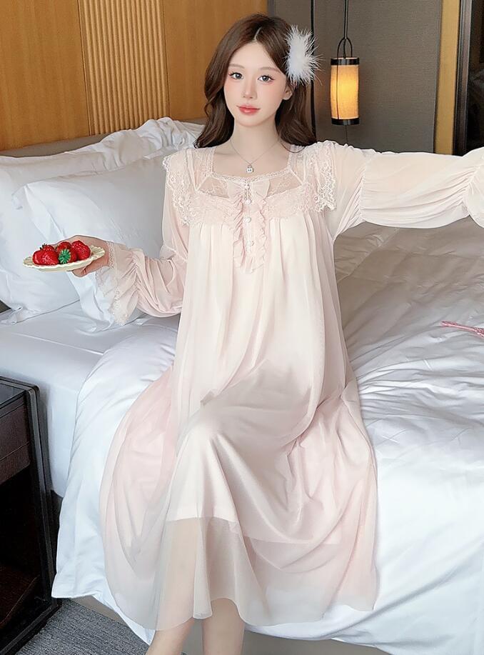 L0606　パジャマレディース● 着心地抜群 20代30代40代 ●高品質　　　　部屋着　　　ルームウエア　　　ワインピース　ピンク