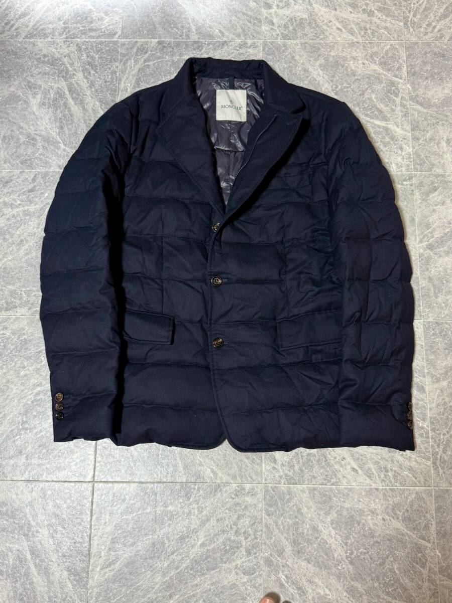 MONCLER Rodin モンクレール ロダン ウール ダウン テーラード ジャケット サイズ5 紺 ネイビー