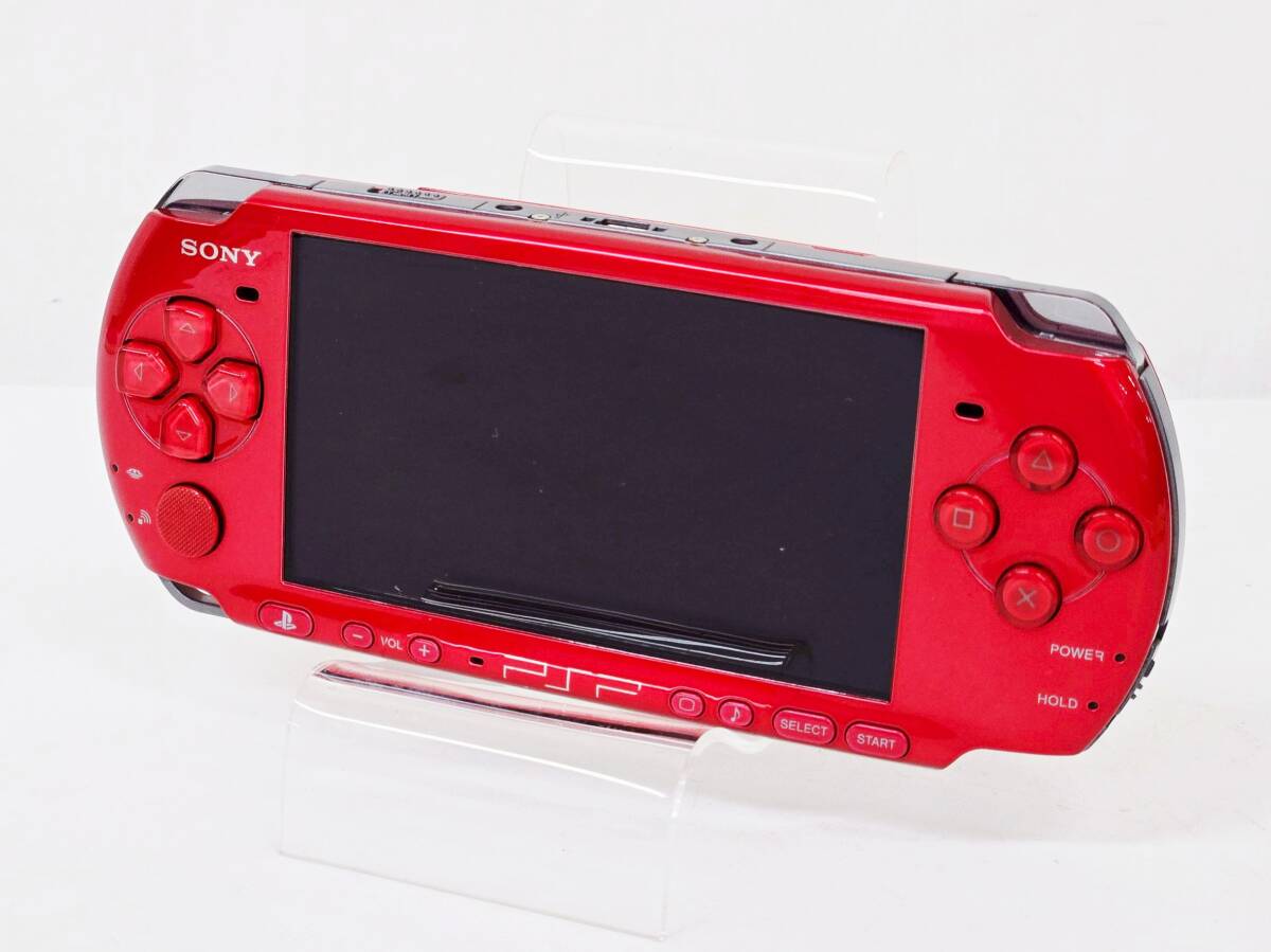 6E2カ11 ★SONY/ソニー★ PSP プレイステーションポータブル 本体 PSP-3000 レッド PlayStation Portable