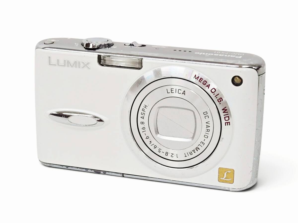 6E1ア2 ★Panasonic/パナソニック★ LUMIX ルミックス DMC-FX01 ホワイト デジタルカメラ コンデジ デジカメ 動作未確認