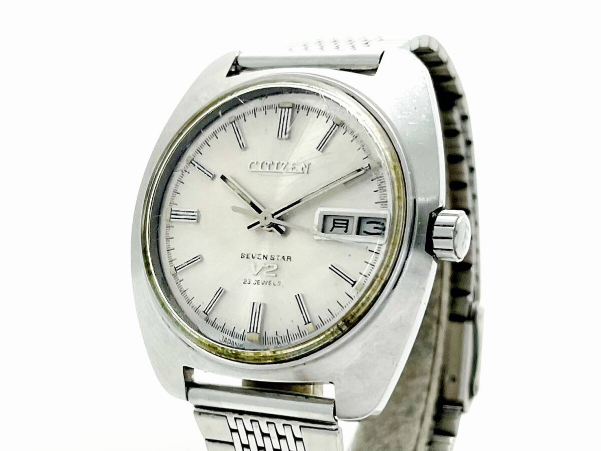 6M2イ34 ★稼働★ CITIZEN/シチズン SEVEN STAR V2 セブンスター 4-721250 デイデイト 自動巻き 23石 腕時計 mens watch