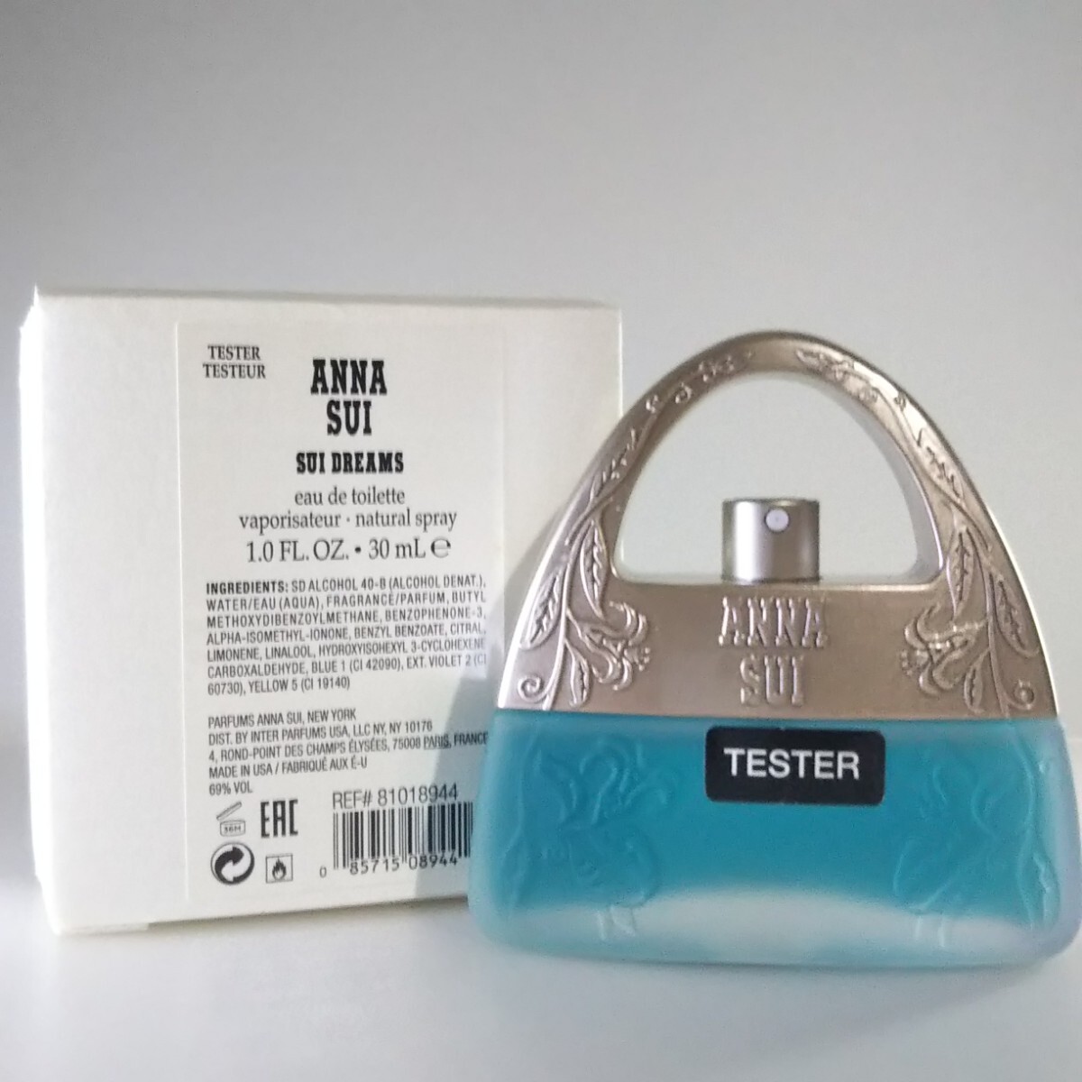匿名/コンパクト便送込　【 スイドリームス 】 ANA SUI アナスイ　30ml 　未使用 テスター　トワレ 香水
