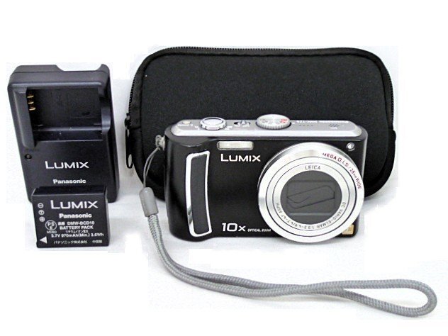 N【大関質店】 ジャンク コンパクトデジタルカメラ Panasonic パナソニック LUMIX ルミックス DMC-TZ5 ブラック