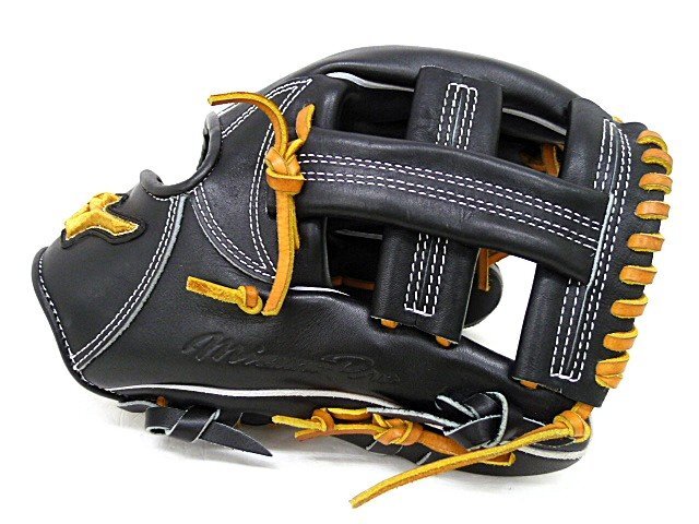 N【大関質店】 中古美品 野球 グラブ MIZUNO ミズノ 軟式用 ミズノプロ CRAFTED Edition 菊池型 1AJGR28023 ブラック