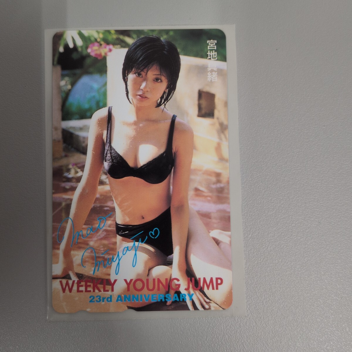 宮地真緒 WEEKLY YOUNG JUMP 23rd ANNIVERSARY テレホンカード
