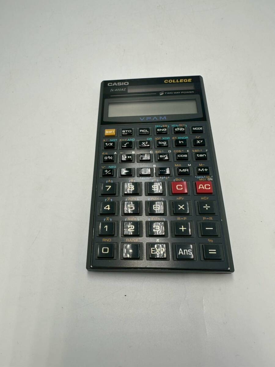 ☆814　CASIO　関数電卓　COLLEGE fx-400AZ　ブラック