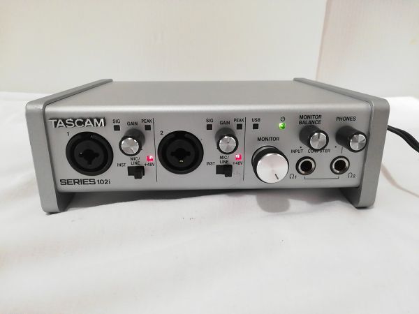 TASCAM タスカム SERIES 102i オーディオインターフェース USBオーディオ/MIDIインターフェース Youtube/音楽制作/配信器材/DTM