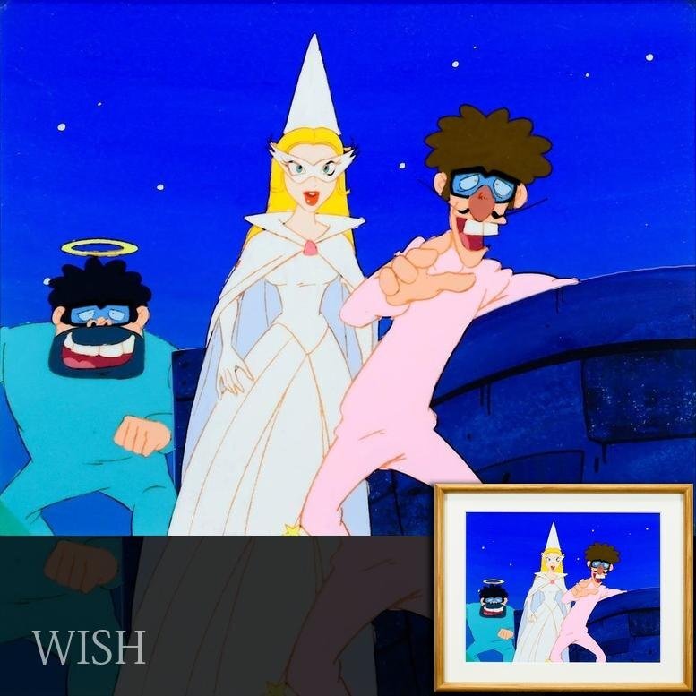 【真作】【WISH】タツノコプロ「タイムボカンシリーズ」直筆セル画・背景 2号 ◆おなじみ三悪！ 　　〇「みなしごハッチ」ほか #26062195