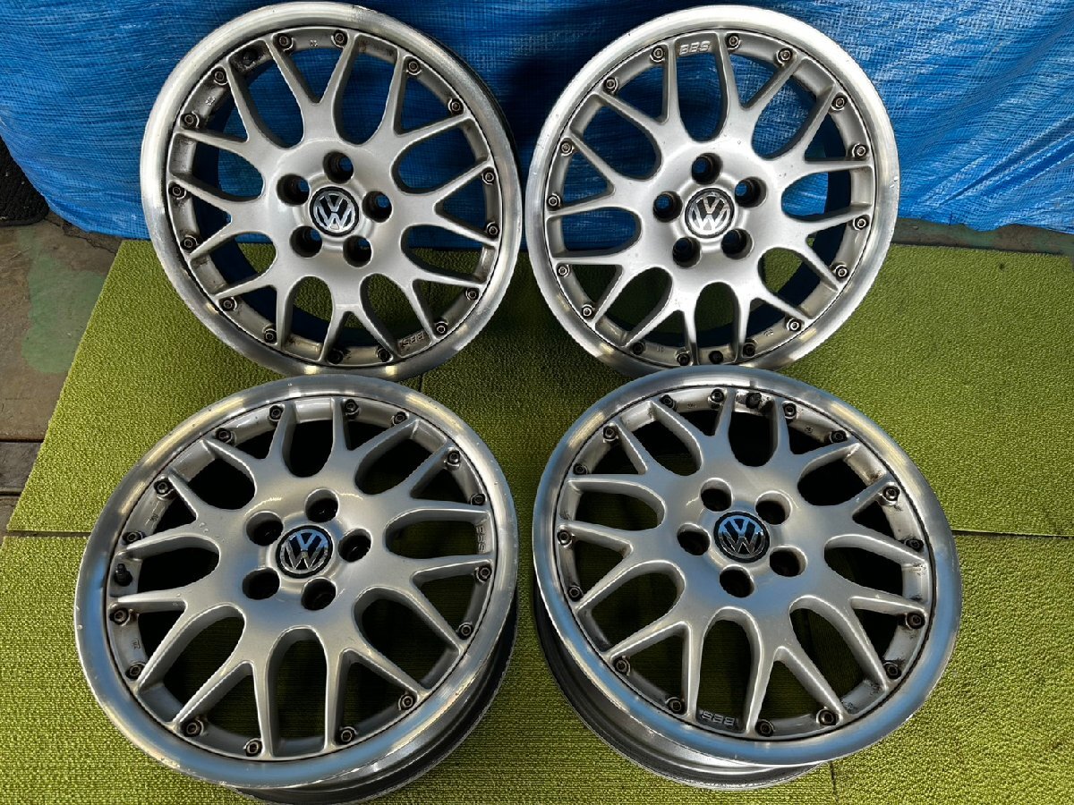 16インチ　純正BBS　VW純正　フォルクスワーゲン純正　アルミホイール　6.5J　PCD100　+42　5ｈ[S/17718]