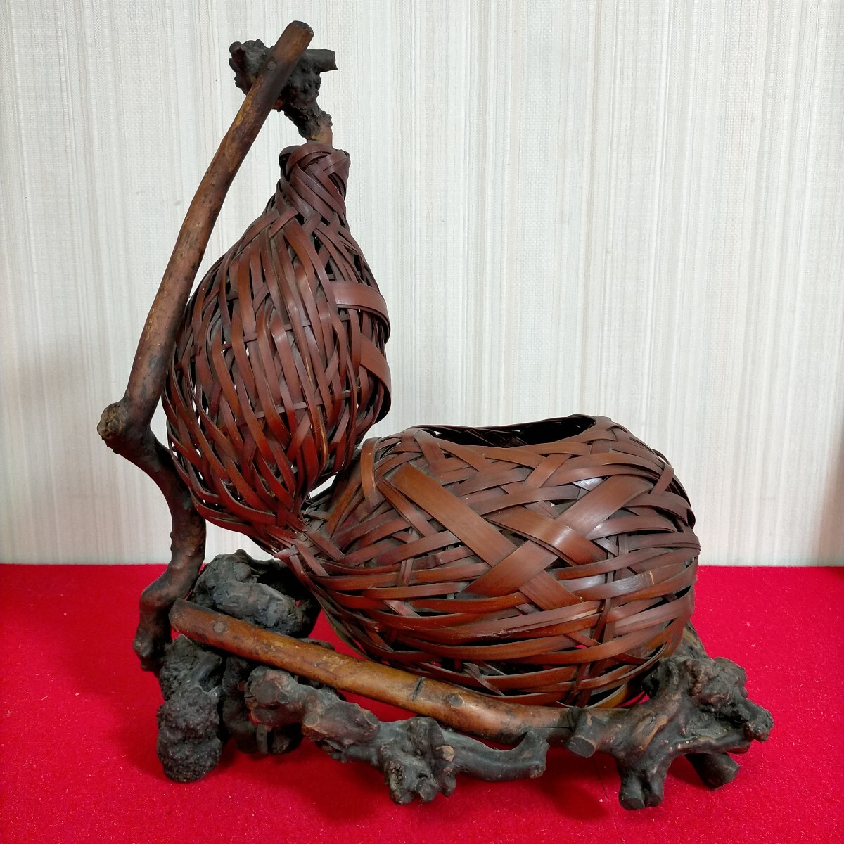 ● 花器　 花入　 竹籠　 竹細工　 茶道具　 時代物　 華道●W-9