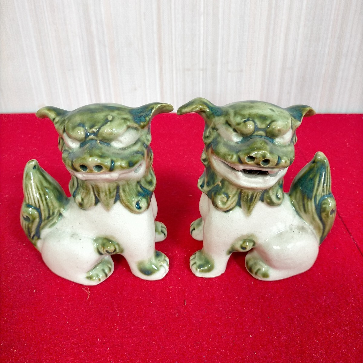 ● シーサー　 置物　 魔除け　 陶器　 沖縄　 縁起物●Ｇ-9