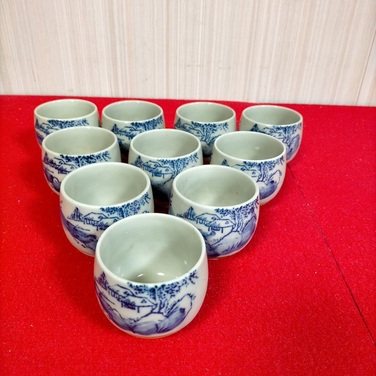 ● 染付　 茶器　 湯呑　●Ｇ-10