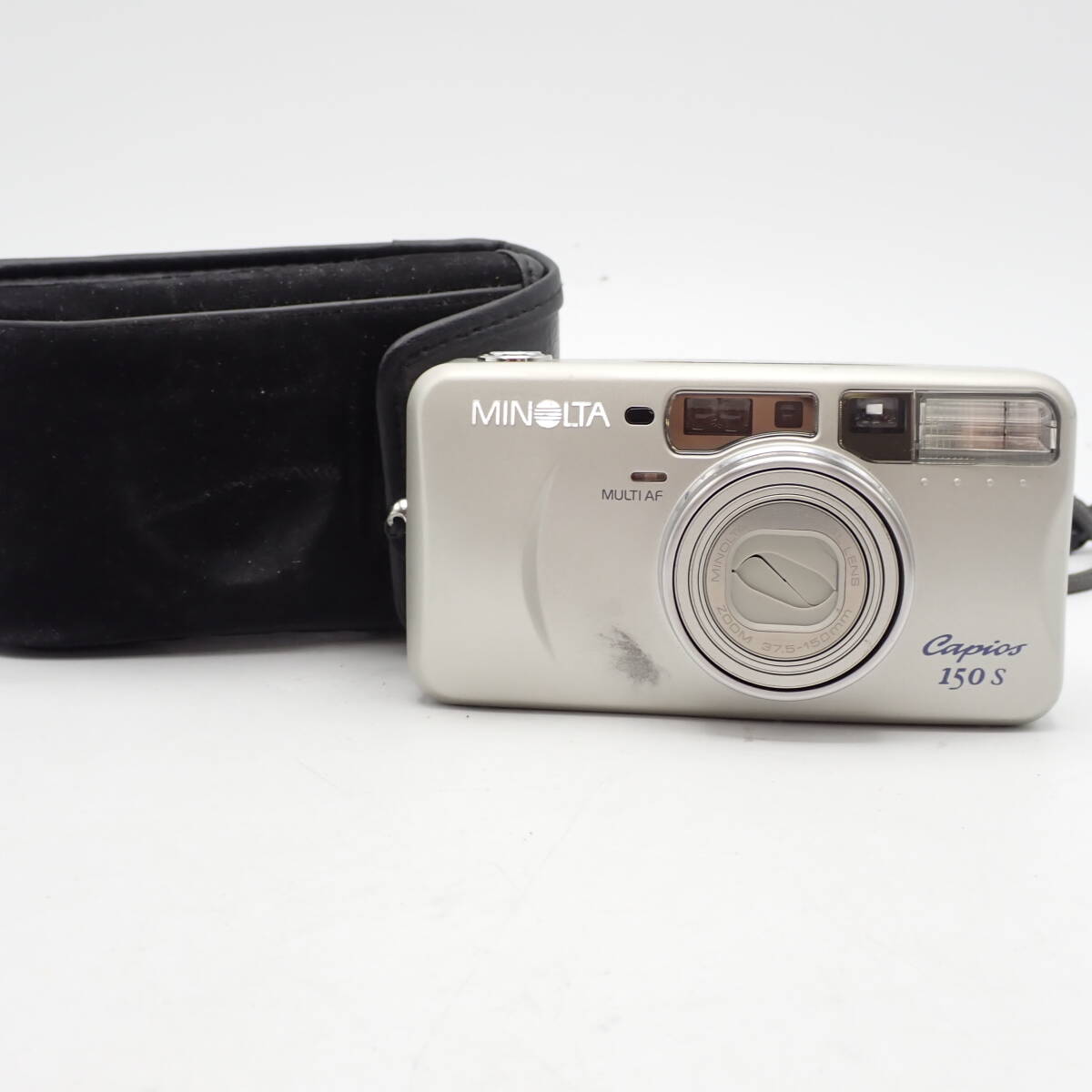 1円～☆MINOLTA ミノルタ Capios 150s コンパクト フィルムカメラ シルバーカラー レトロカメラ/増0611-0