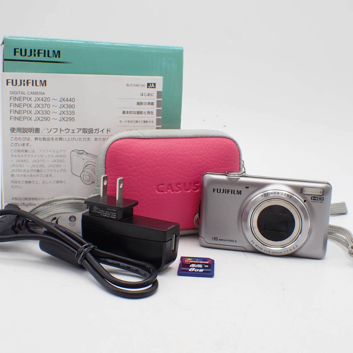 通電確認済 1円～☆FUJIFILM 富士フイルム FINEPIX JX ファインピクス JX420 コンパクトデジタルカメラ シルバーカラー/和0609-1000