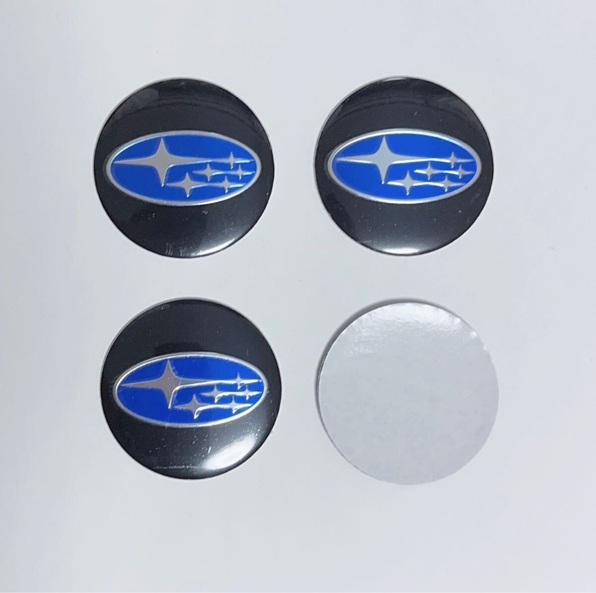スバル　SUBARU センターキャップシール アルミ製56mm 4枚