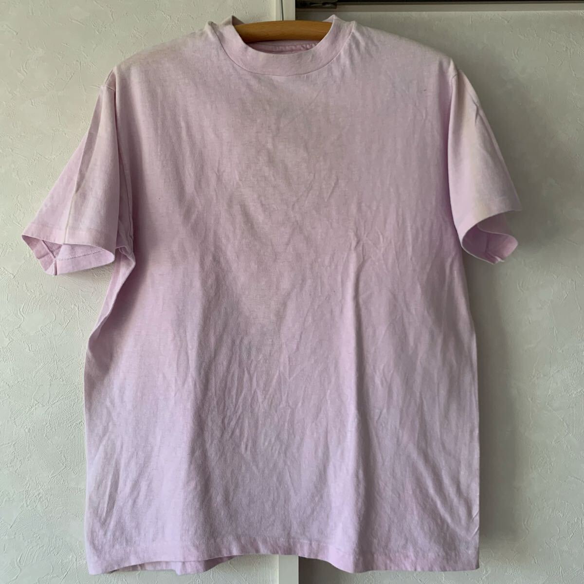 90’s/ビンテージ/無地/Tシャツ/Hanes/ヘインズ/BEEF-T/ビーフィT/古着 Tシャツ/半袖Tシャツ/シングルステッチ/アメリカ/USA製/ピンク/小豆