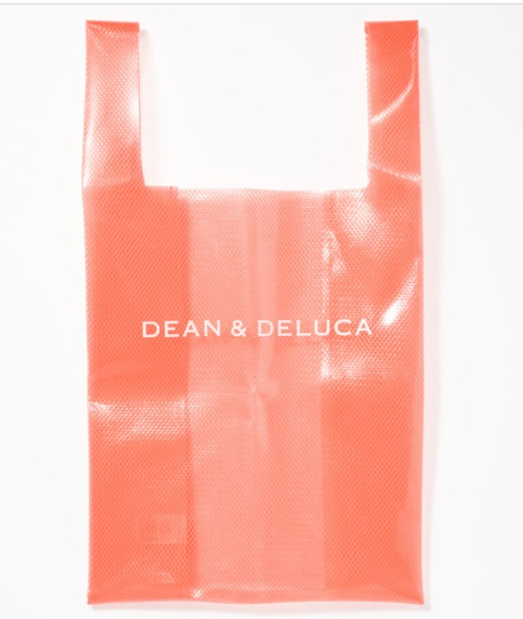 値下【DEAN&DELUCA*ディーン&デルーカ】ショッピングバッグ*コーラルオレンジ