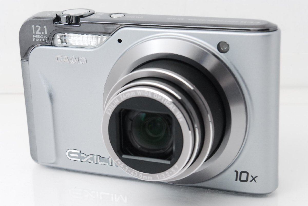 【美品】CASIO カシオ EXILIM Hi-ZOOM EX-H10 シルバー c000442