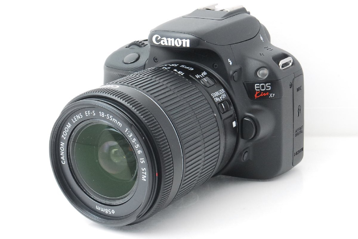 【美品】Canon キヤノン EOS Kiss X7 レンズキット ショット数849回 d000351
