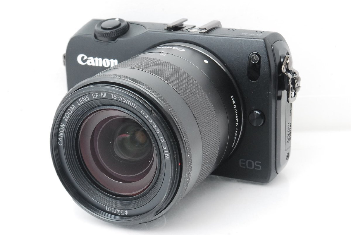 【美品】Canon キヤノン EOS M ブラック レンズキット m000357