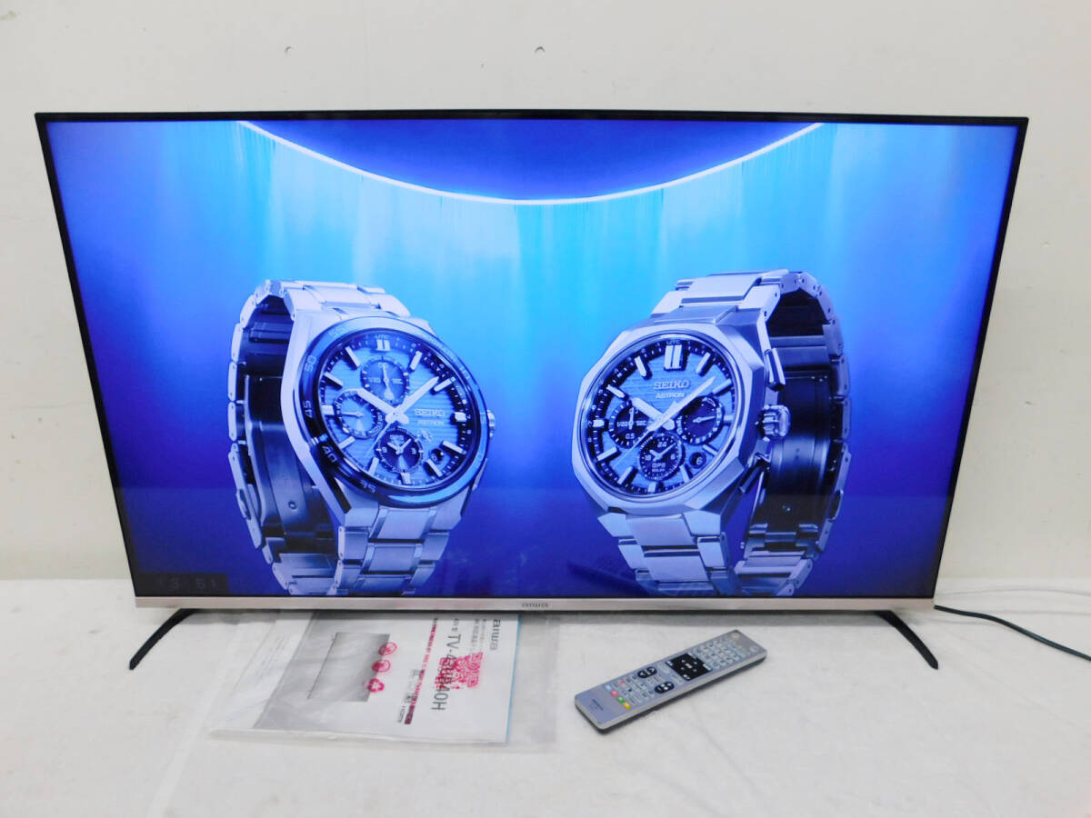 引取歓迎 札幌 アイワ/aiwa 43型 4K対応 液晶 テレビ/TV TV-43UB40H 2021年製 中古