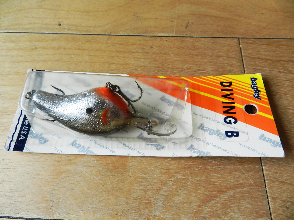 ＜古い30年もの・未使用箱入り＞＜OLD＞ bagley's DB2 アルミフォロ フィニッシュ黒銀ノンラトル（バグリーズ、バグリー）①★送料185円★