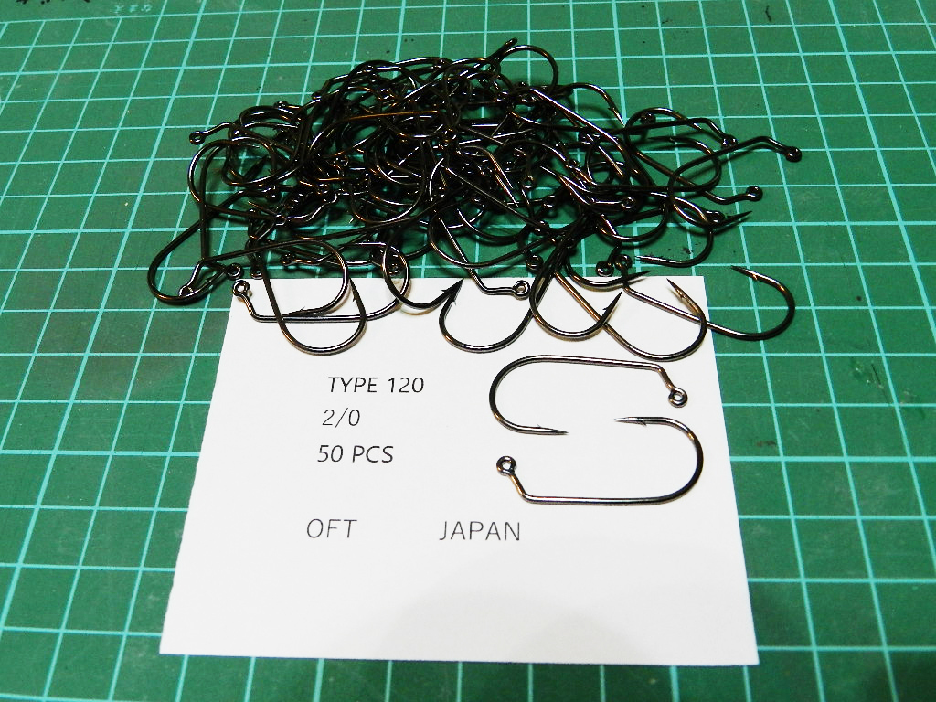 OFT/オフト ジグフック 2／0（TYPE 120）50本 自作用（定形外110円）