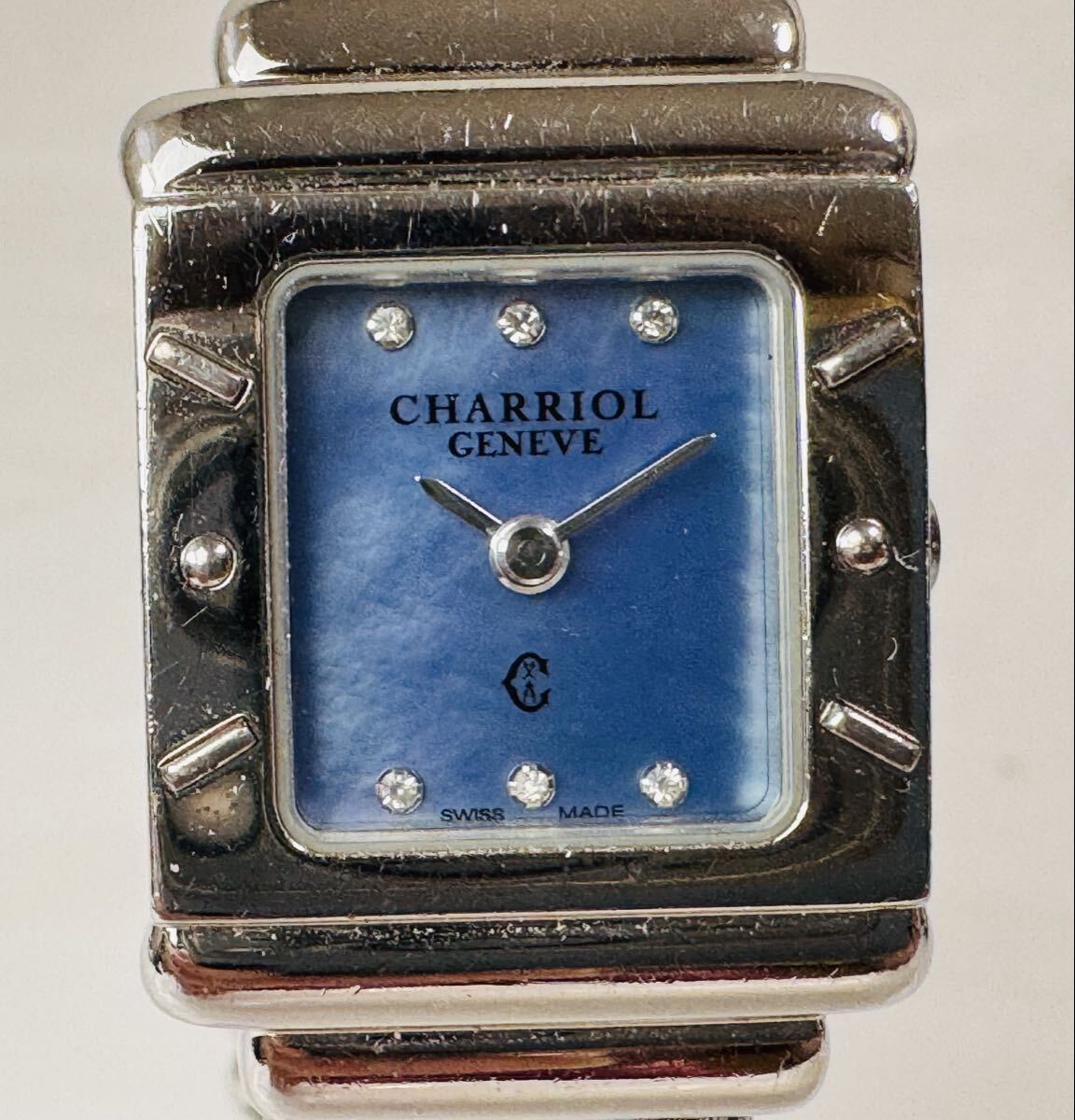 Ш 304473 / PHILIPPE CHARRIOL フィリップ・シャリオール サントロペ クオーツ シルバー 925 /SS レディース腕時計 /616-33