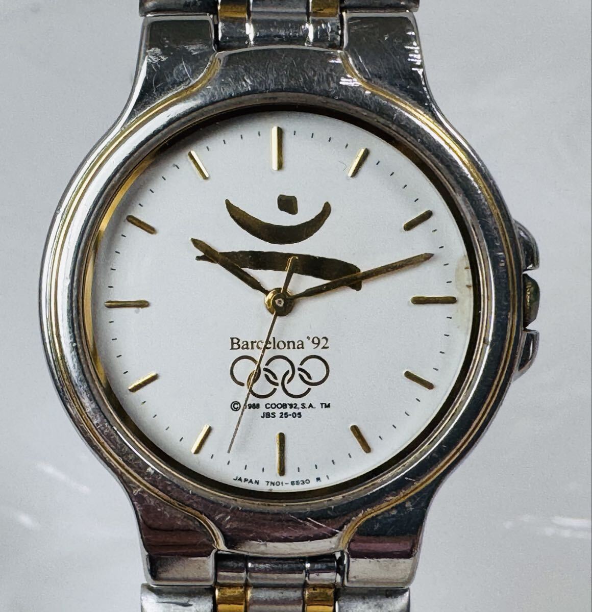 Ф 304492 / SEIKO セイコー バルセロナオリンピック記念時計 QZ 日本製 腕時計 /616-37