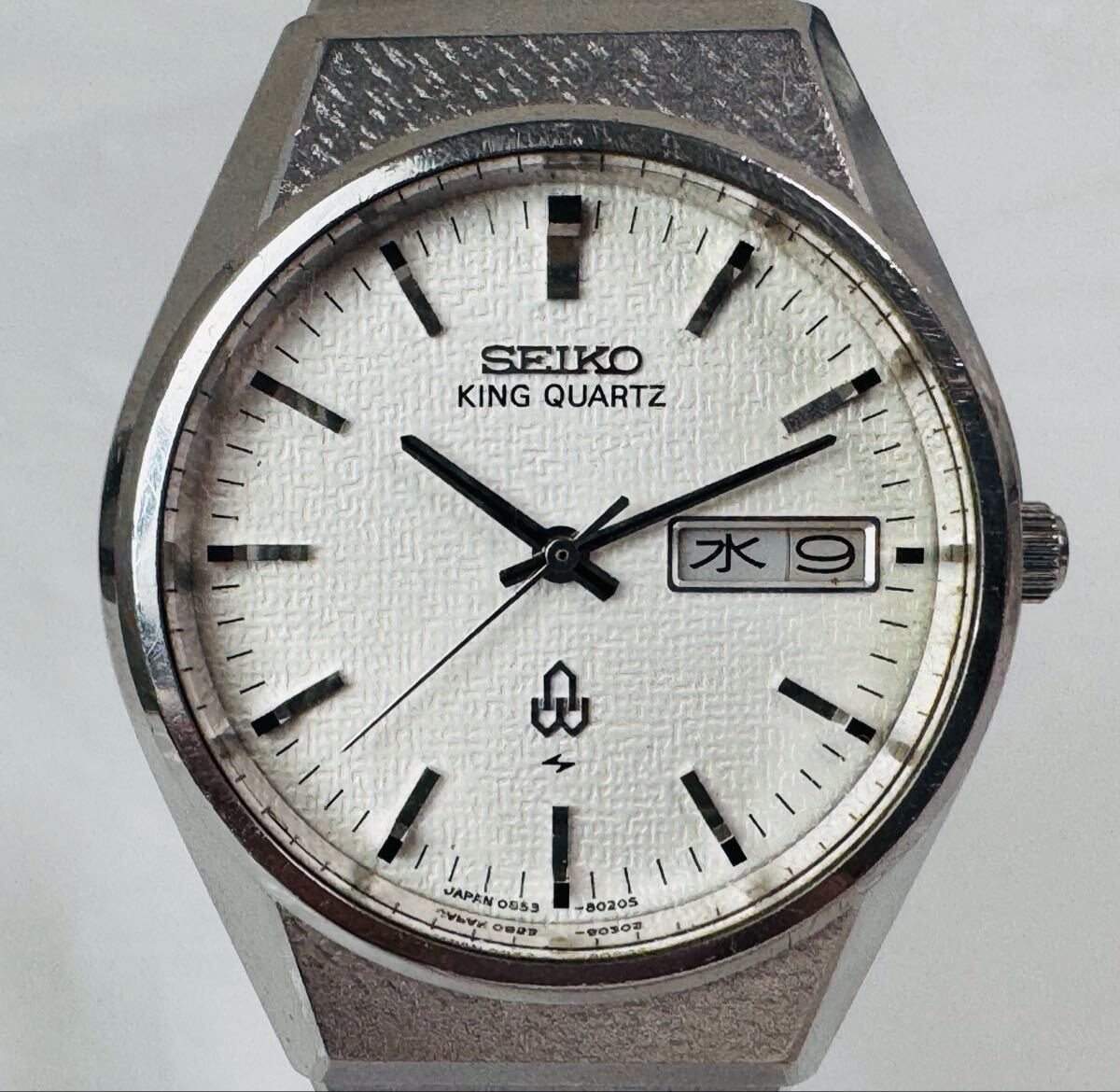 Ш 304464 / SEIKO セイコー キングクオーツ 0853-8025純正ベルト 腕時計【稼働品】 /616-34