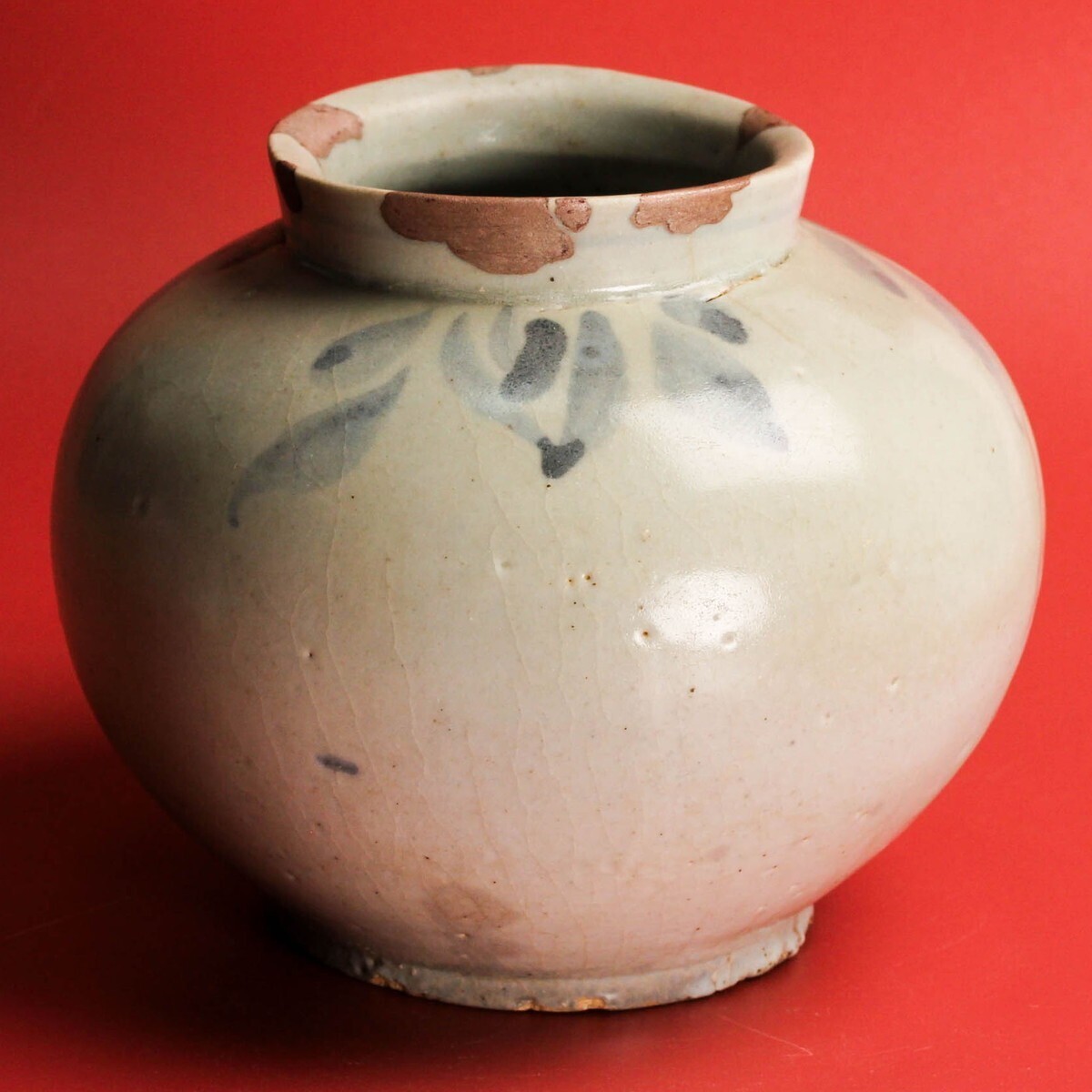 時代 李朝染付壷