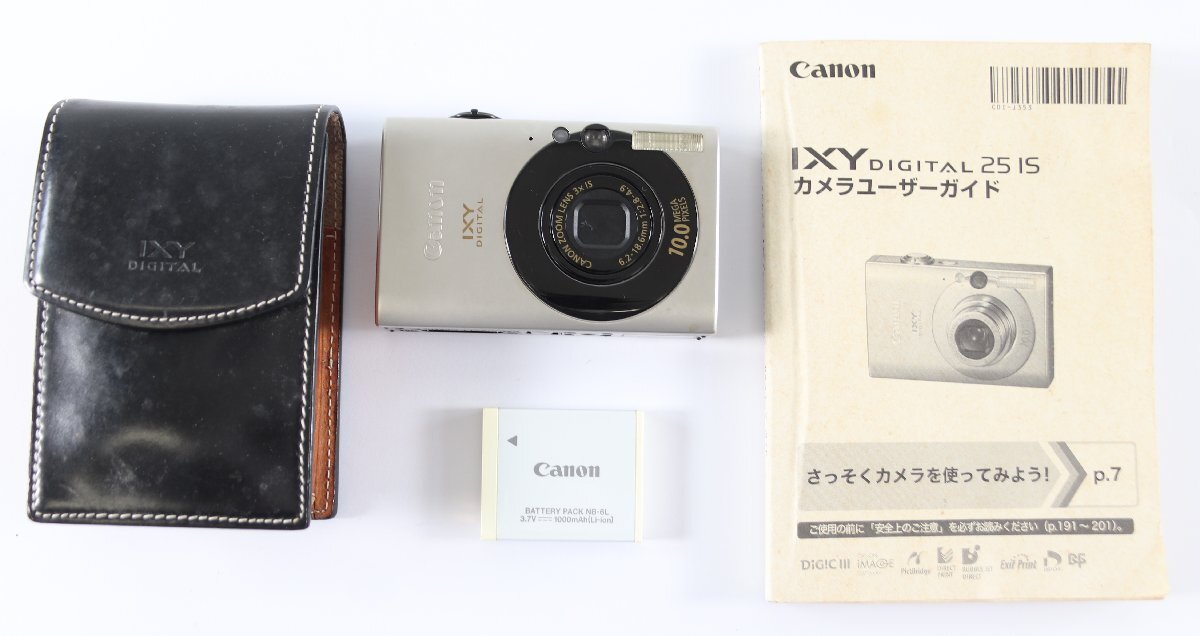 CANON キャノン IXY DIGITAL 25 IS PC1262 デジタル コンパクト カメラ デジカメ コンデジ ケース付き 5752-RY