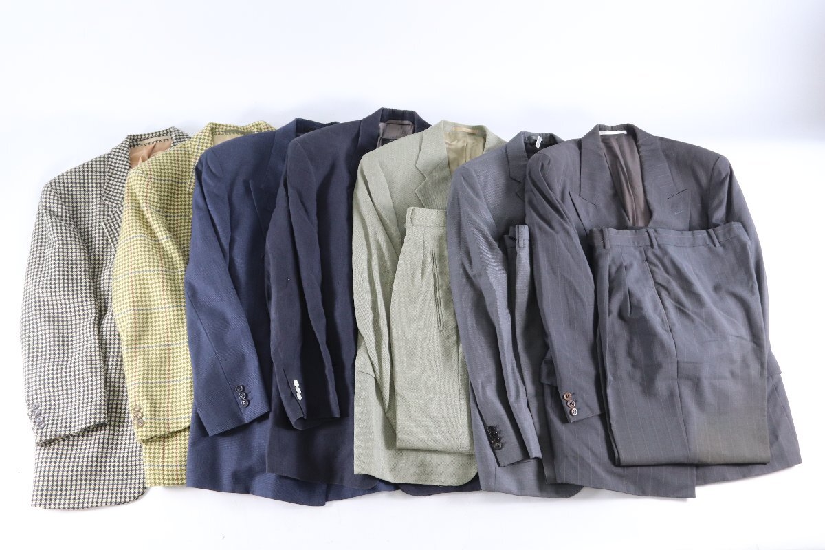 【10点】HUGO BOSS ヒューゴ ボス スーツ ジャケット スラックス サイズ44 46 48 50 等有 メンズ 紳士 ビジネス まとめ売り 5714-KF