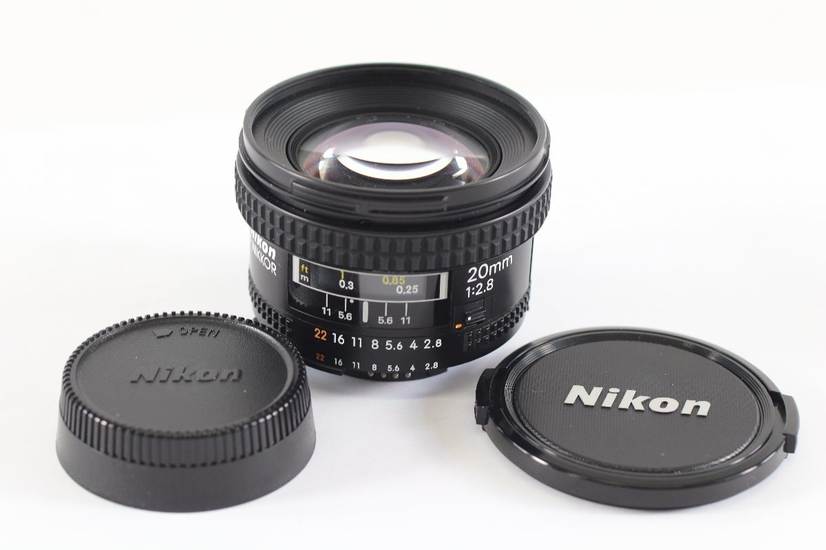 Nikon ニコン AF NIKKOR F2.8 20mm 単焦点レンズ カメラ レンズ 動作未確認 5699-YN