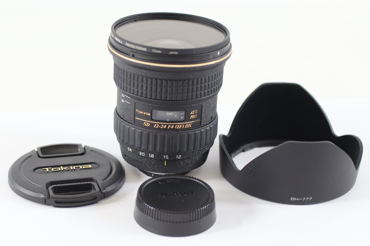 TOKINA トキナー AT-X124 PRO DX 12-24mm F4 広角ズームレンズ デジタル一眼レフカメラ専用 動作未確認 5701-TH