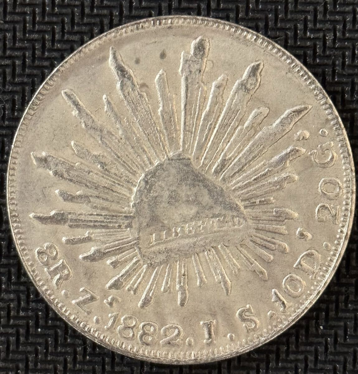 銀貨　硬貨 メキシコ 古銭 貿易銀 古錢 大型コイン イーグル コイン 太陽の光 
