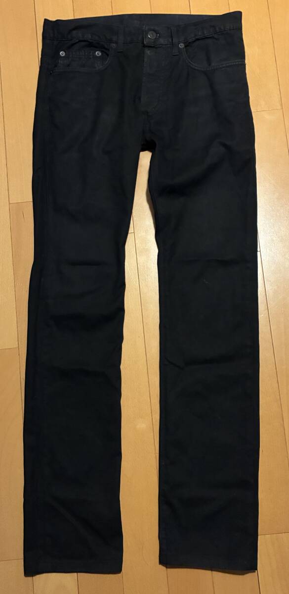 Dior HOMME ディオールオム コーティング デニム ジーンズ W28 イタリア製 ブラック スキニーパンツ スキニーデニム ダークウェア darkwear