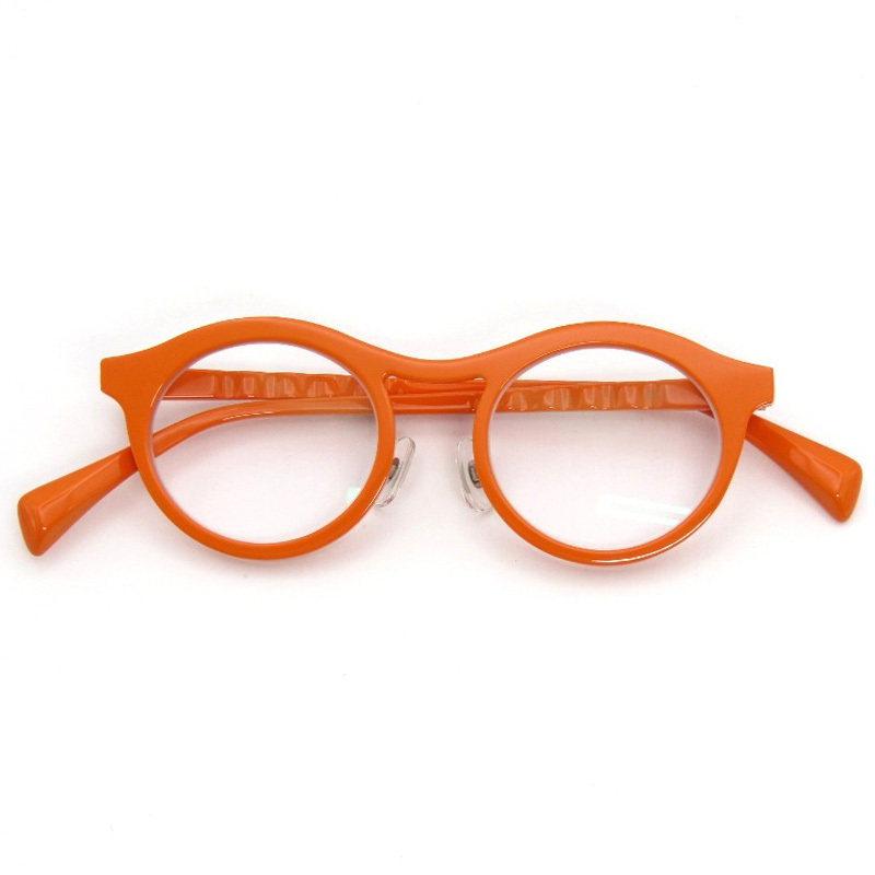美品 Jacques Durand ジャックデュラン メガネフレーム DT MALACCA 335 イタリア製 マラッカ ボストン 011 Matt Orange 54001012