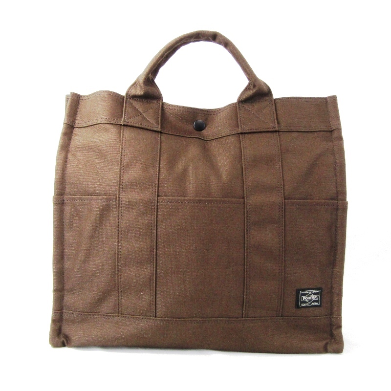 未使用 PORTER ポーター 2WAYトートバッグ スモーキー 592-27627 SMOKY 2WAY TOTE BAG コーデュラダック 日本製 ブラウン 47000111